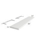 Catalina White 60" Floating Shelf