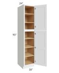 Catalina White 18x90x24 Wall Pantry Cabinet 