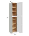 Catalina White 18x96x24 Wall Pantry Cabinet