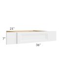 Catalina White 36" Vanity Knee Drawer (Can Be Trimmed)