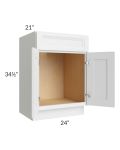 Catalina White 24" Vanity Base Cabinet 