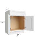 Catalina White 27" Vanity Base Cabinet