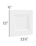 Catalina White 12x12 Wall Decorative Door 