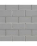 Oyster Gray Subway 2 x 4 x 8mm Mosaic Tile