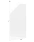 Milan White Gloss 4x8 Back Panel (3/4" thick)