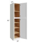 Bayville White 18x90 Wall Pantry Cabinet