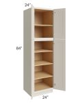 Asheville Cloud Shaker 24x84 Wall Pantry Cabinet