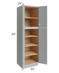 Asheville Grey Shaker 24x84 Wall Pantry Cabinet