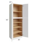 Township White 30x90 Wall Pantry Cabinet