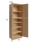 Township Rift Oak 30x90 Wall Pantry Cabinet