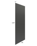 Midtown Black Shaker 48 x 120 Back Panel (1/2" Thick)