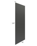 Midtown Black Shaker 48 x 120 Back Panel (3/4" Thick)