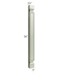 Midtown Pistachio Green Shaker 36" Wall Plain Pilaster