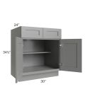 Shale Grey Shaker 30" Base Cabinet 