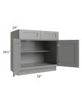Shale Grey Shaker 36" Base Cabinet 