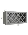 Shale Grey Shaker 30x15 Lattice Wine Rack