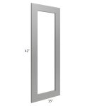 Shale Grey Shaker 15x42 Glass Door