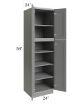 Shale Grey Shaker 24x84 Utility Cabinet