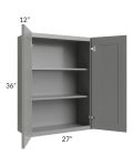 Shale Grey Shaker 27x36 Wall Cabinet