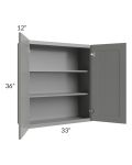 Shale Grey Shaker 33x36 Wall Cabinet