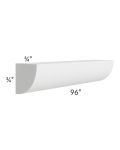 Charlotte White 96" Quarter Round Molding 