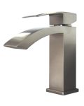 Brushed Nickel Single Handle Bathroom Faucet  6-3/10" x 6-2/3"