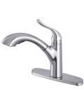 Brushed Nickel Pull Out Kitchen Faucet 8-11/16" x 10-1/16"