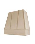 Unfinished Raleigh Strapped Tapered Hood with Block Molding