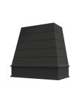 Black Raleigh Shiplap Tapered Hood with Block Molding