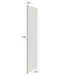Midtown Light Grey Shaker 24x96 Refrigerator End Panel with 1-1/2" Stile