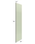 Midtown Pistachio Green Shaker 24x96 Refrigerator End Panel with 1-1/2" Stile