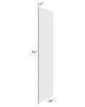 Belfast White 24x96 Refrigerator End Panel with 1-1/2" Stile