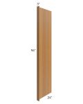 Artisan Walnut Shaker 24x96 Refrigerator End Panel with a 3" Return