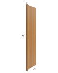 Portland Walnut 24x96 Refrigerator End Panel with a 3" Return