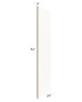 Signature Vanilla Glaze 24x96 Refrigerator End Panel with a 3" Return