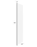 Alpine White Shaker 24x96 Refrigerator End Panel with a 3" Return