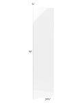 Milan White Gloss 25x96 Refrigerator End Panel