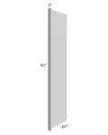 Tuscan Painted Grey 24x96 Refrigerator End Panel with 3" Stile