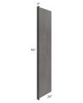 Salem Dark Grey 24x96 Refrigerator End Panel with 3" Stile