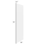 Union White 30x96 Refrigerator End Panel with a 1-1/2" Return