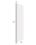 Tuscan Cloud 30x96 Refrigerator End Panel with a 3" Return