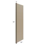 Tuscan Oyster 30x96 Refrigerator End Panel with a 3" Return