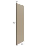 Tuscan Oyster 30x96 Refrigerator End Panel with a 3" Return