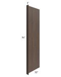 Vienna Kona Brown 30x96 Refrigerator End Panel with a 3" Return