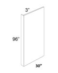 Vienna Kona Brown 30x96 Refrigerator End Panel with a 3" Return