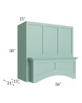 Midtown Mint Green Shaker 36" Arched Wood Hood