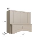 Tuscan Oyster 42" Arched Wood Hood