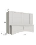 Midtown Light Grey Shaker 48" Arched Wood Hood