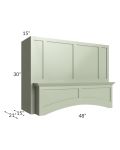 Midtown Pistachio Green Shaker 48" Arched Wood Hood