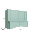 Midtown Mint Green Shaker 48" Arched Wood Hood